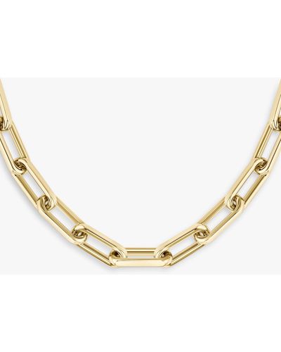 BOSS Halia Chain Link Necklace - Natural