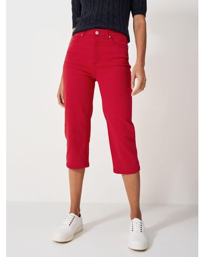 Crew Mia Cropped Jeans - Red