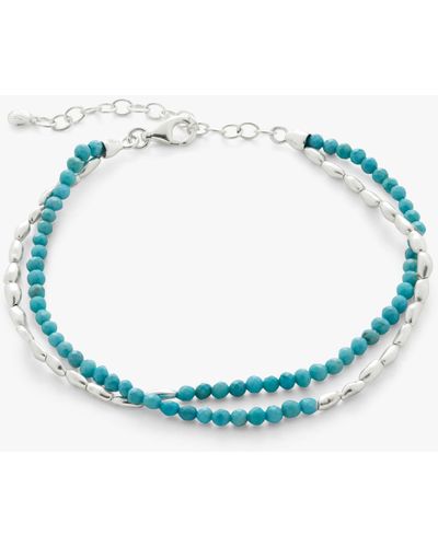 Monica Vinader Mini Nugget Gemstone Beaded Bracelet - Multicolour