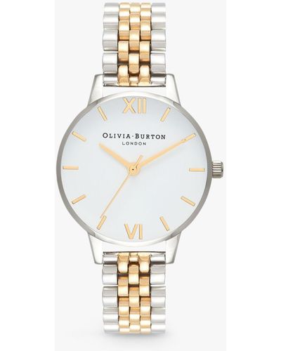 Olivia Burton Five Link Bracelet Strap Watch - Metallic