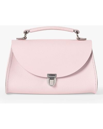 Cambridge Satchel Company The Mini Poppy Leather Shoulder Bag - Pink