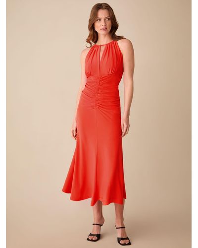 Ro&zo Petite Halterneck Jersey Midi Dress - Red