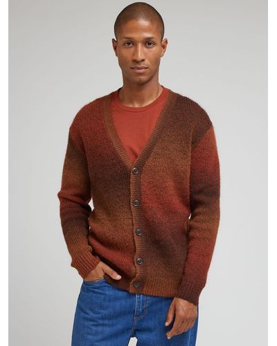 Lee Jeans Knitted Long Sve Cardigan - Brown