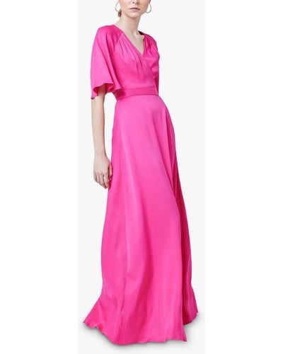 Maids To Measure Margot Belted Maxi Dress - Pink