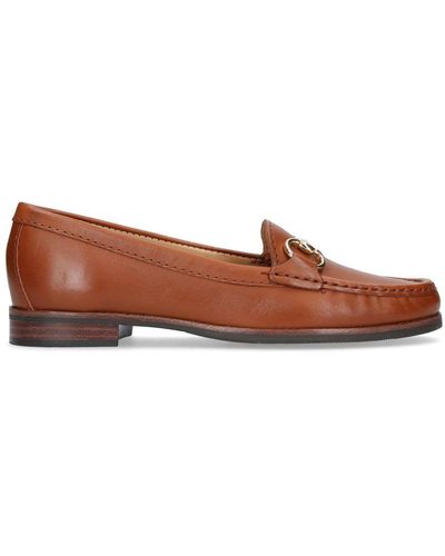 Carvela Kurt Geiger Tan Click 2 Leather Loafers - Brown