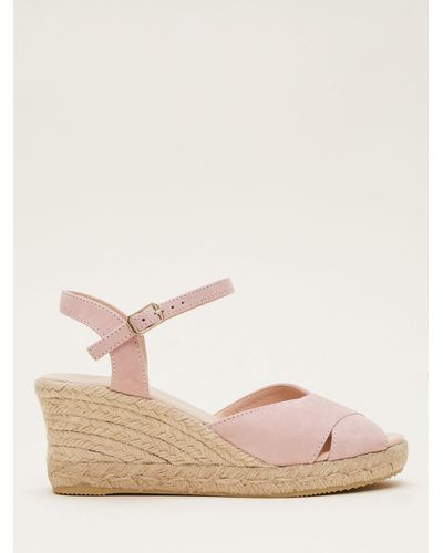 Phase Eight Suede Espadrilles - Natural
