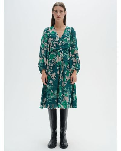 Inwear Kasira Abstract Knee Length Dress - Green