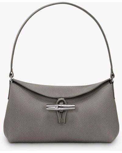 Longchamp Roseau Small Hobo Bag - Grey
