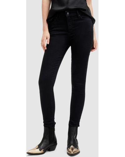 AllSaints Miller Sizeme Skinny Jeans - Black