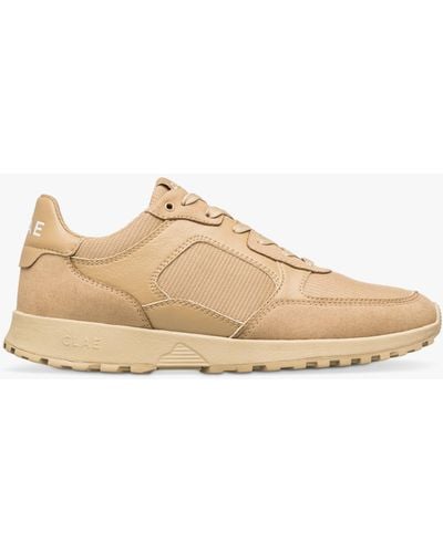 CLAE Joshua Lace Up Trainers - Natural