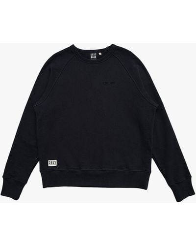 Deus Ex Machina No. 177 Cotton Crew Neck Top - Blue