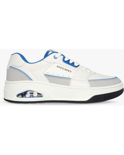Skechers Uno Court Low-post Leather Trainers - White