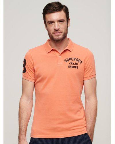 Superdry Superstate Polo Shirt - Orange