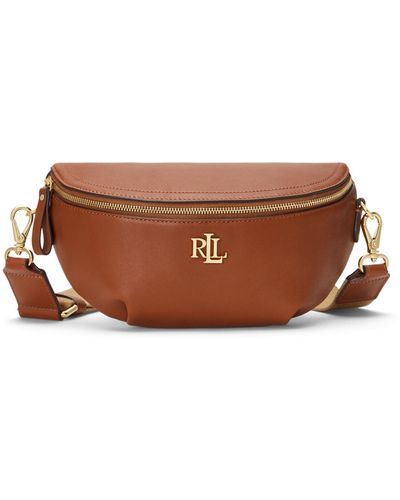 Ralph Lauren Lauren Marcy Leather Belt Bag - Brown