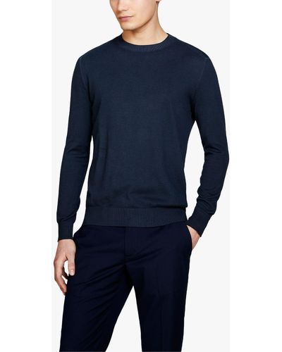 Sisley Ombre Cotton Sweatshirt - Blue