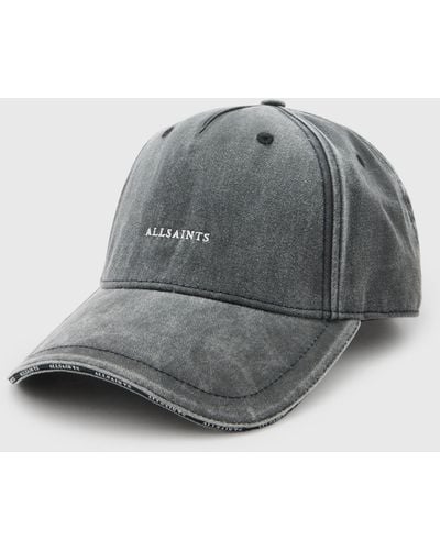 AllSaints Felix Baseball Cap - Grey