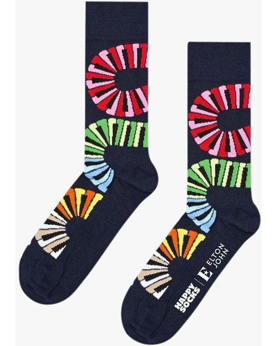 Happy Socks Elton Rocket Man Socks - Blue