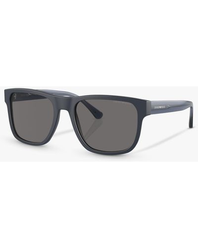Emporio Armani Ea4163 Polarised Square Sunglasses - Grey