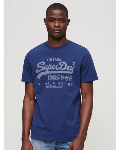 Superdry Classic Vintage Logo Heritage T-shirt - Blue