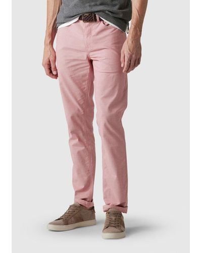 Rodd & Gunn Fabric Straight Fit Long Leg Jeans - Pink