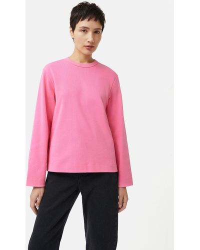 Jigsaw Organic Cotton Sweatshirt - Pink