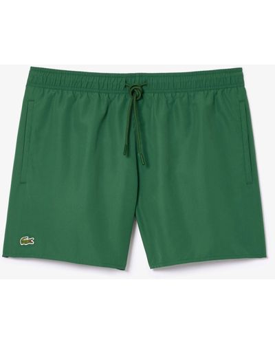 Lacoste Plain Logo Swim Shorts - Green