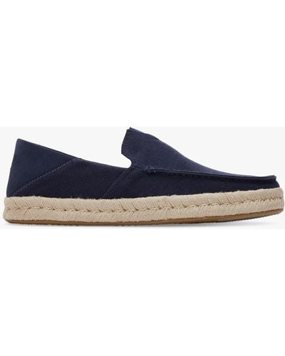 TOMS Alonso Casual Rope Loafers - Blue
