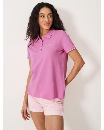 Crew Cotton Polo Shirt - Pink
