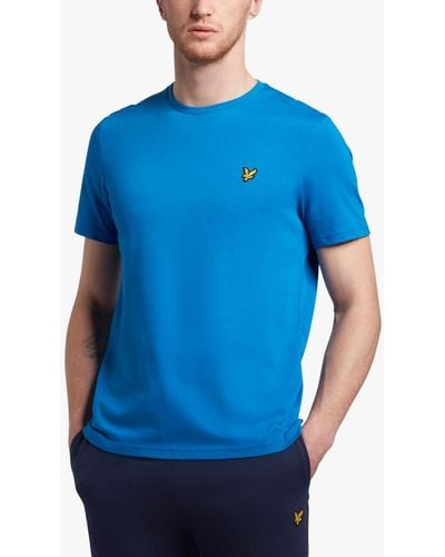 Lyle & Scott Cotton Logo T-shirt - Blue