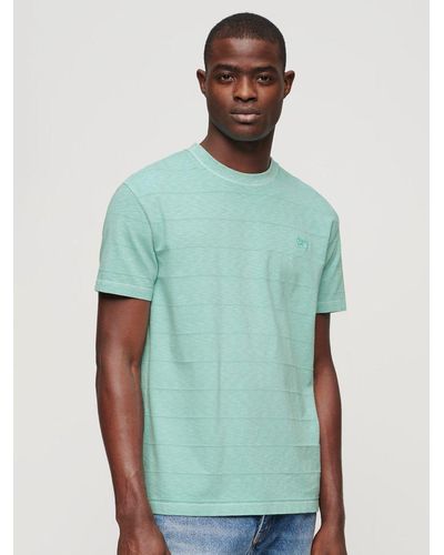 Superdry Organic Cotton Vintage Texture T-shirt - Green