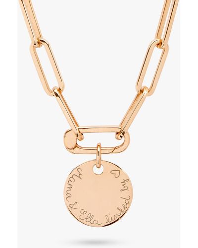 Merci Maman Personalised Love Links Necklace - Metallic