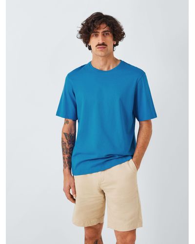 John Lewis Short Sleeve Crew Neck T-shirt - Blue