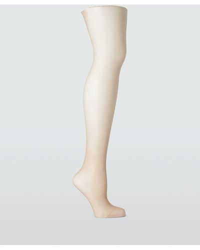 John Lewis 10 Denier Smooth Body Shaper Tights - White