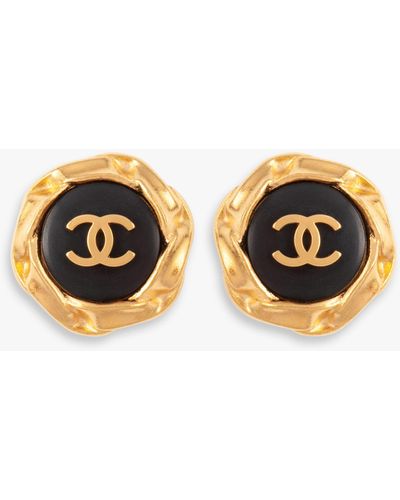 Susan Caplan Vintage Chanel Lucite Logo Clip-on Earrings - Multicolour
