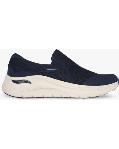 Skechers Arch Fit 2.0 Vallo Slip On Trainers - Blue