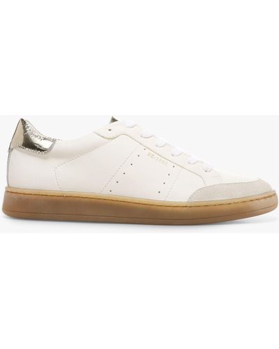 Sam Edelman Josi Leather Lace Up Trainers - White