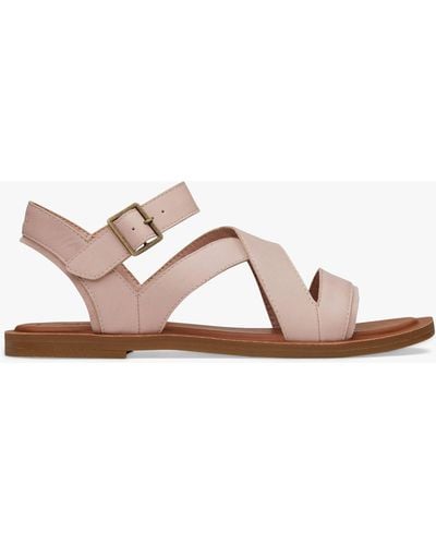 TOMS Sloane Leather Sandals - Pink