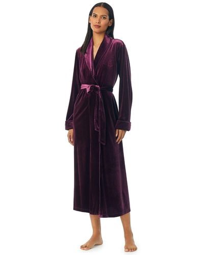 Ralph Lauren Lauren Velvet Robe - Purple