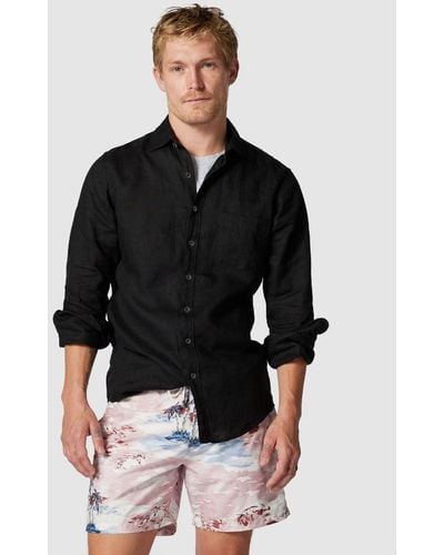 Rodd & Gunn Coromandel Long Sleeve Slim Fit Shirt - Black