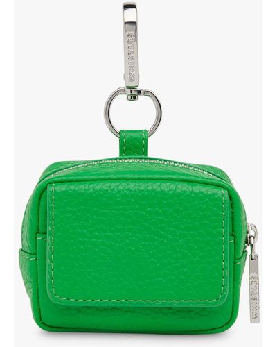 Whistles Bibi Mini Keyring Bag - Green
