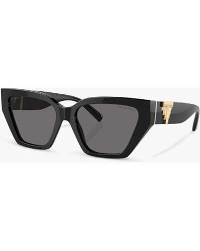 Tiffany & Co. Tf4218 Squared Cat Eye Sunglasses - Grey