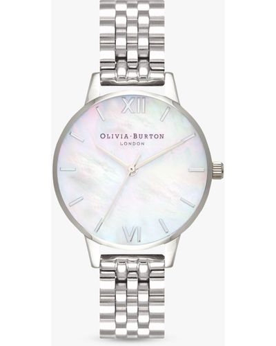 Olivia Burton Mother Of Pearl Dial Bracelet Strap Watch - Metallic