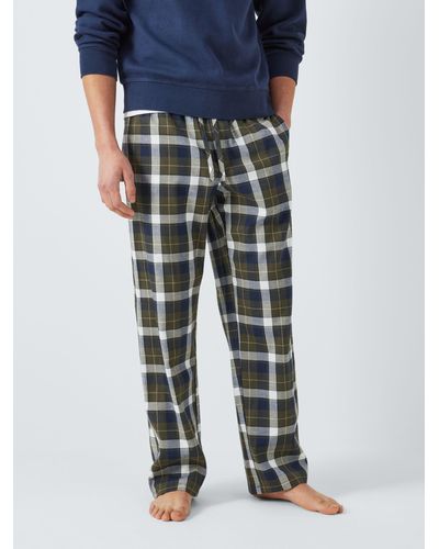 John Lewis Organic Cotton Check Pyjama Bottoms - Multicolour