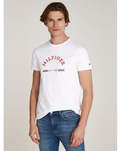 Tommy Hilfiger Archive Logo T-shirt - White