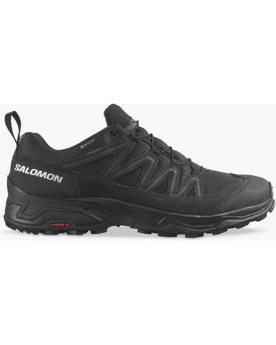 Salomon X Ward Leather Gore-tex Trail Shoes - Black