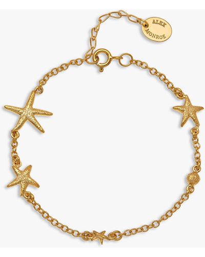 Alex Monroe Starfish Chain Bracelet - Metallic