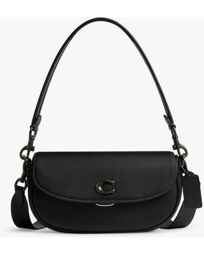 COACH Emmy Leather Shoulder Bag - Black