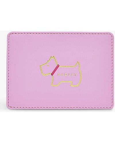 Radley Heritage Dog Outline Small Travel Cardholder - Pink