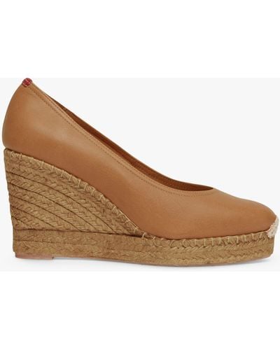 Penelope Chilvers Scoop Court Espadrille Shoes - Brown
