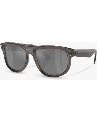 Ray-Ban Rbr0501s Boyfriend Reverse Square Sunglasses - Grey